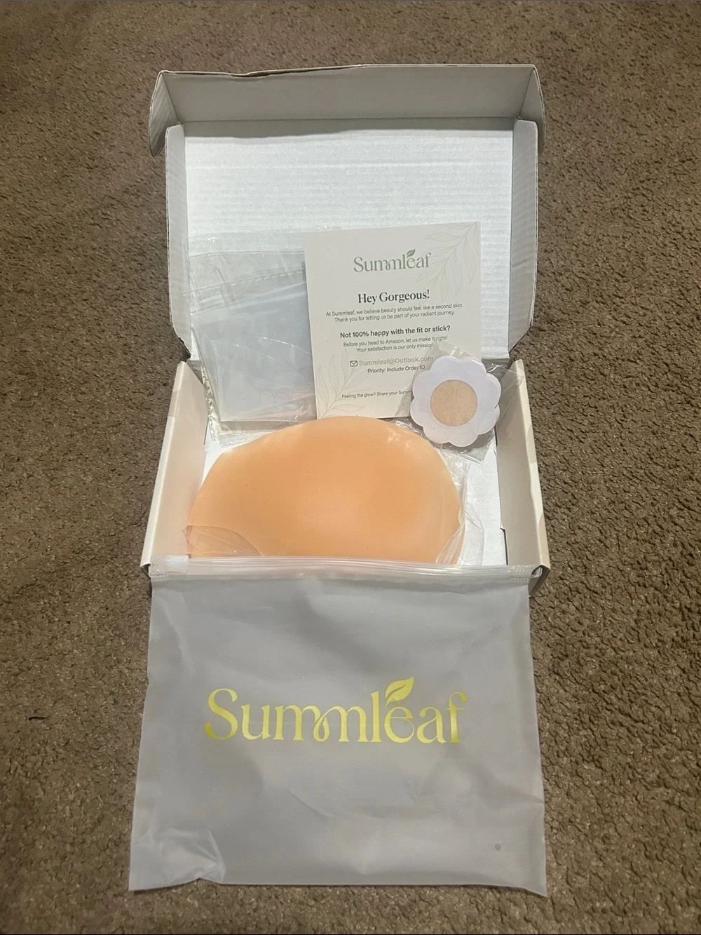Nude Peach Silicone Nipple Covers – Reusable Invisible Coverage